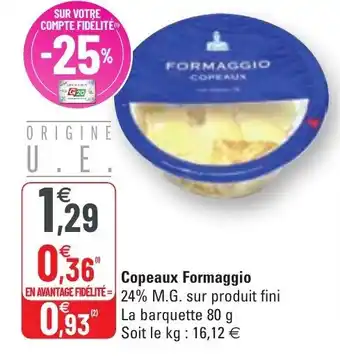 Copeaux formaggio