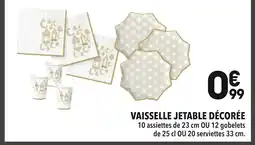 Supeco Vaisselle Jetable Décorée offre