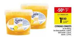 Supeco SAMIA Citrons confits offre