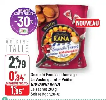 G20 Gnocchi farcis au fromage offre