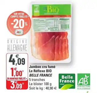 G20 Jambon cru fumé offre
