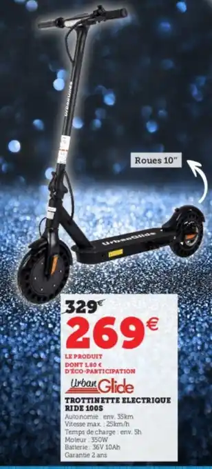Super U Trottinette Electrique Ride 100S offre
