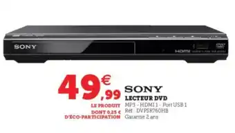 Super U Lecteur DVD offre