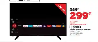 Super U Téléviseur LED FHD 43 offre