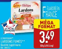 ALDI Le marsigny lardons fumés offre