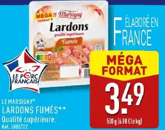 ALDI Le marsigny lardons fumés offre