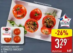 ALDI St-clément le boucher 4 tomates farcies offre