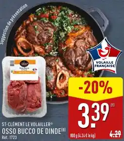 ALDI St-clément le volailler osso bucco de dinde offre