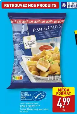 ALDI Taste of british isles fish & chips offre