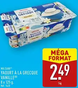 ALDI Milsani yaourt à la grecque vanille offre