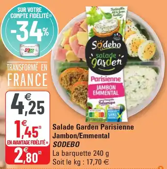 G20 Salade garden parisienne offre