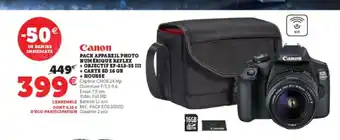 Super U Pack Appareil Photo Numérique Reflex offre