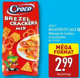 ALDI Croco mix apéritif salé offre