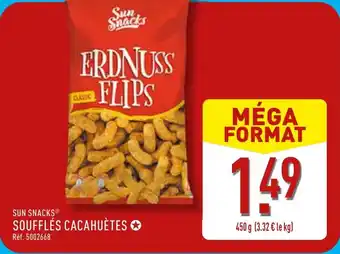 ALDI Sun snacks soufflés cacahuètes offre