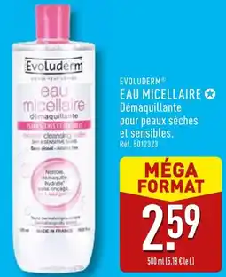 ALDI Evoluderm eau micellaire offre