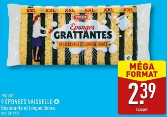 ALDI Twido 9 éponges vaisselle offre