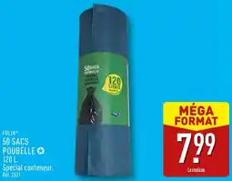 ALDI Folia 50 sacs poubelle offre