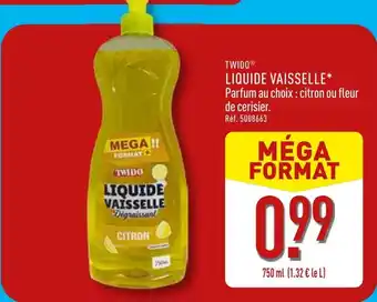 ALDI Twido liquide vaisselle offre