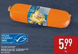 ALDI Golden seafood rouleau de surimi offre