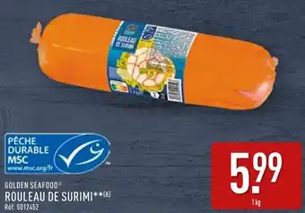 ALDI Golden seafood rouleau de surimi offre