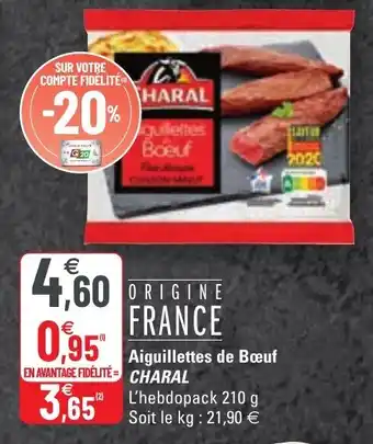 G20 Aiguillets de bœuf offre