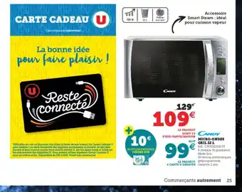 Super U Micro-Ondes Gril 22 L offre