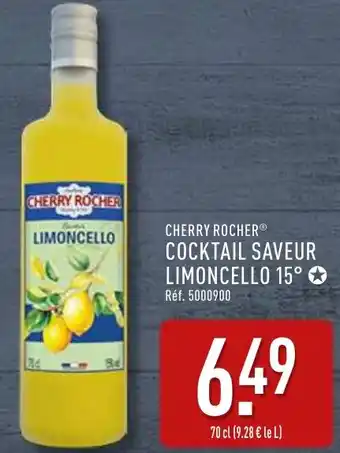 ALDI Cherry rocher cocktail saveur limoncello 15° offre