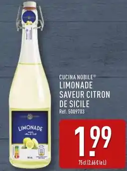 ALDI Cucina nobile limonade saveur citron de sicile offre