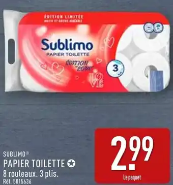 ALDI Sublimo papier toilette offre