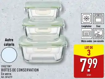 ALDI Crofton boîtes de conservation offre