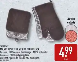 ALDI Crofton maniques et gants de cuisine offre