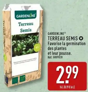 ALDI Gardenline terreau semis offre