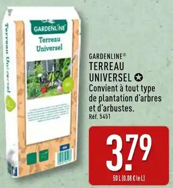 ALDI Gardenline terreau universel offre