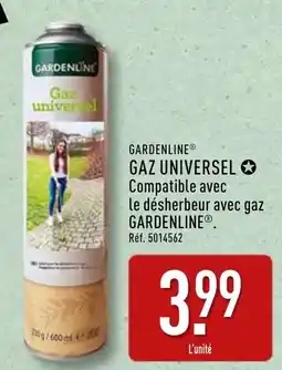 ALDI Gardenline gaz universel offre