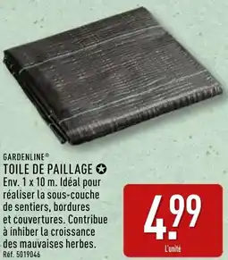 ALDI Gardenline toile de paillage offre