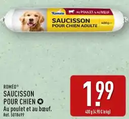 ALDI Roméo saucisson pour chien offre