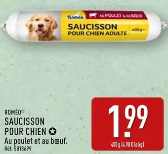 ALDI Roméo saucisson pour chien offre