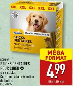 ALDI Roméo sticks dentaires pour chien offre