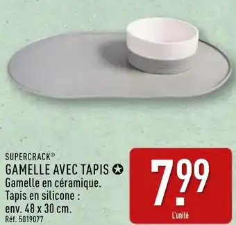 ALDI Supercrack gamelle avec tapis offre