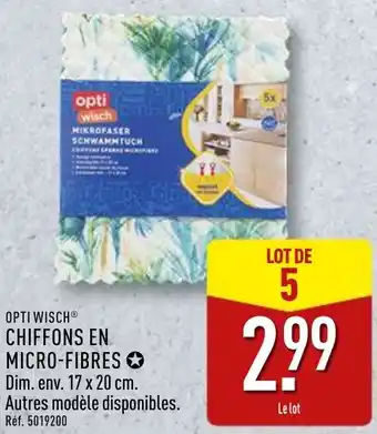 ALDI Opti wisch chiffons en micro-fibres offre