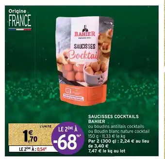 Saucisses Cocktails Bahier