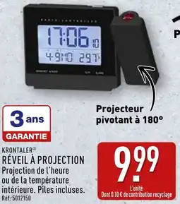 ALDI Krontaler réveil à projection offre