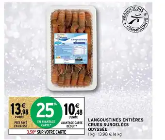 Langoustines Entiéres Crues Surgelées Odyssée
