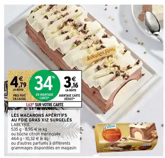 Intermarché Hyper Les Macarons Apéritifs Au Foie Gras X12 Surgelés offre