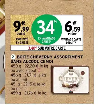 Intermarché Hyper Boite Cheverny Assortiment Sans Alcool Cemoi offre