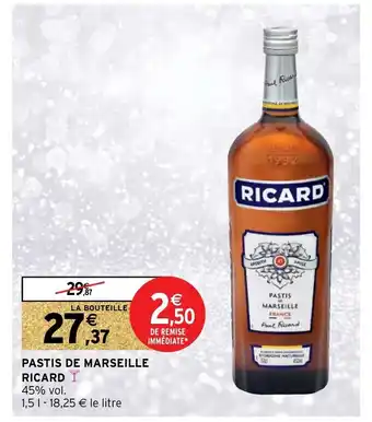 Intermarché Hyper Pastis De Marseille Ricard offre