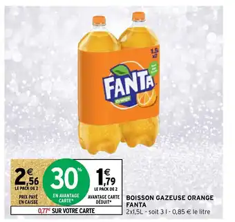 Intermarché Hyper Boisson Gazeuse Orange Fanta offre