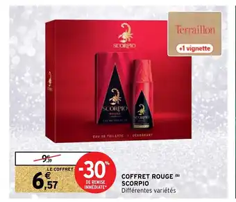 Intermarché Hyper Coffret Rouge Scorpio offre