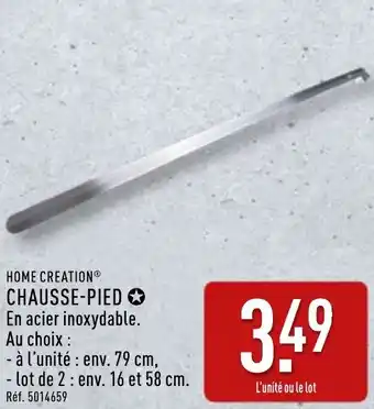 ALDI Home creation chausse-pied offre