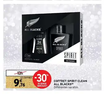 Intermarché Hyper Coffret Spirit Clean All Blacks offre
